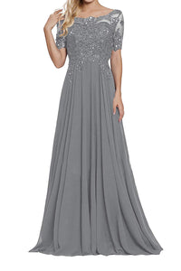 Mother of The Bride Dresses Appliques Beaded Evening Formal Dresses