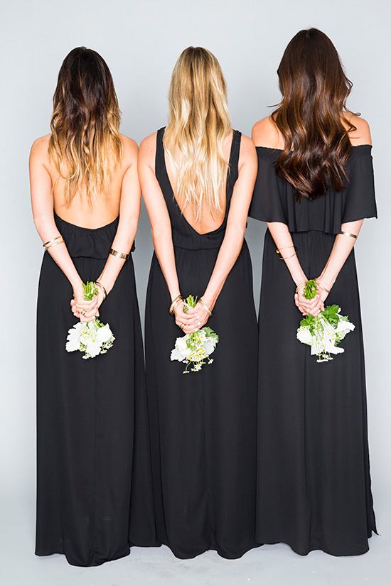 Boho Chiffon Column Bridesmaid Dress with Layered Bodice