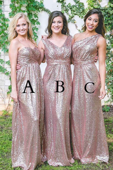 Dazzling Sequined Bridesmaid Dress