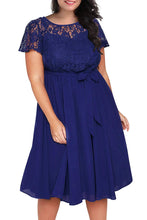 Plus Size Lace and Chiffon Wedding Guest Dresses