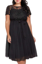 Plus Size Lace and Chiffon Wedding Guest Dresses