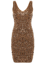 A-Line/Princess Sequined Scoop Neck short/Maxi Prom Dresses