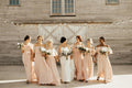 Off-the-Shoulder Chiffon A-Line Bridesmaid Dress with Ruffle