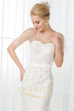 Sweetheart Trumpet Beading Wedding Dresses