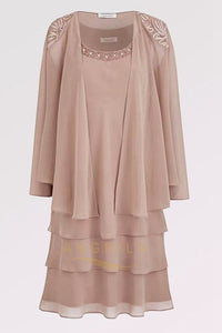 A-Line Knee-Length Mother of the Bride Dresses ( Jacket included)