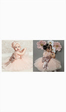 Cute Jewel Lace Flower Girl Ball Gown Dress with Bow and Sequins
