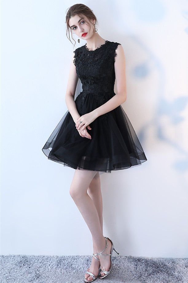 Sleeveless Black Bridesmaid Dresses Main image