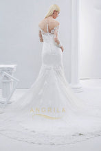 Trumpet/Mermaid Long Sleeves Lace Applique Wedding Dresses