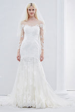 Trumpet/Mermaid Long Sleeves Lace Applique Wedding Dresses