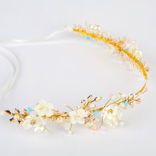 Pearl Handflower Bridal Headpiece