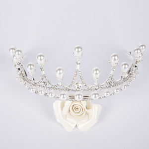 Pearls Tiara Bridal Headpiece