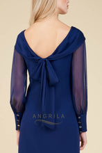 Short Mother of the Bride Dresses with Long Chiffon Sleeves