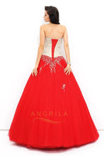 Strapless Ball Gown Sweetheart Beading Ball Gown Prom Dresses