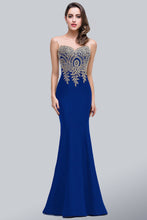 Trumpet/Mermaid Sleeveless Lace Applique Evening Dresses