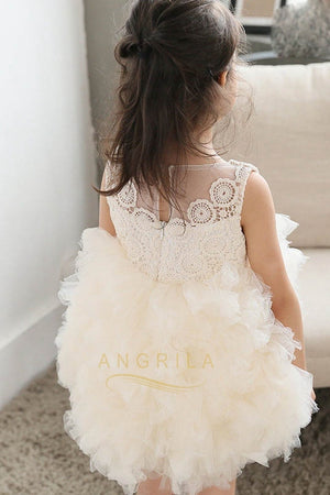 Tulle Layers Ball Gown Flower Girl Dresses