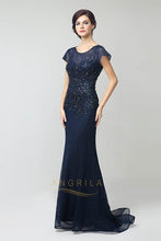 Vintage Classic Cap Sleeves Mother of the Bride Dresses