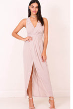 V-neck Split Sexy Maxi Dresses