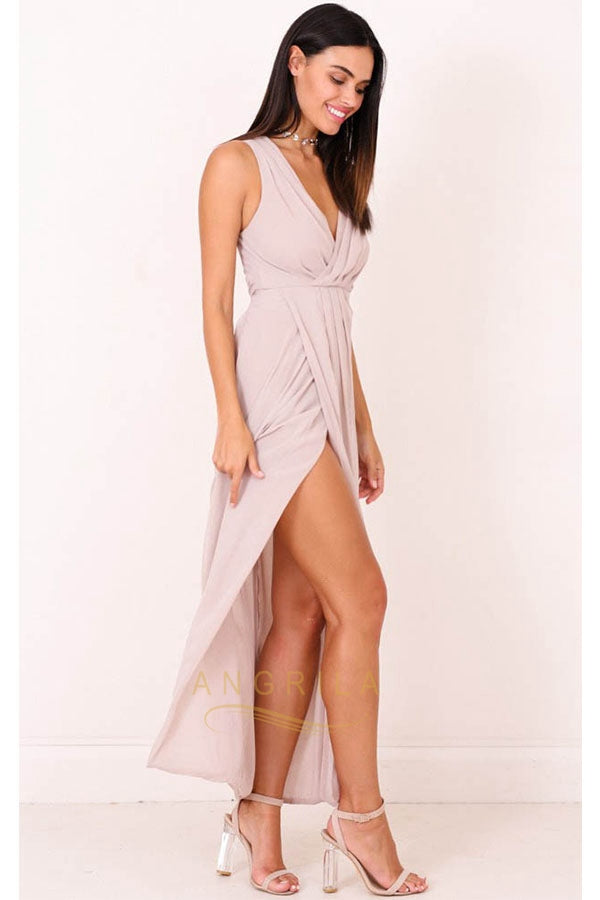 V-neck Split Sexy Maxi Dresses Secondary image