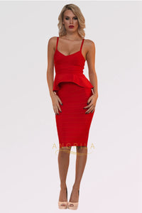 Two-Piece Knee-Length Cocktail Dress