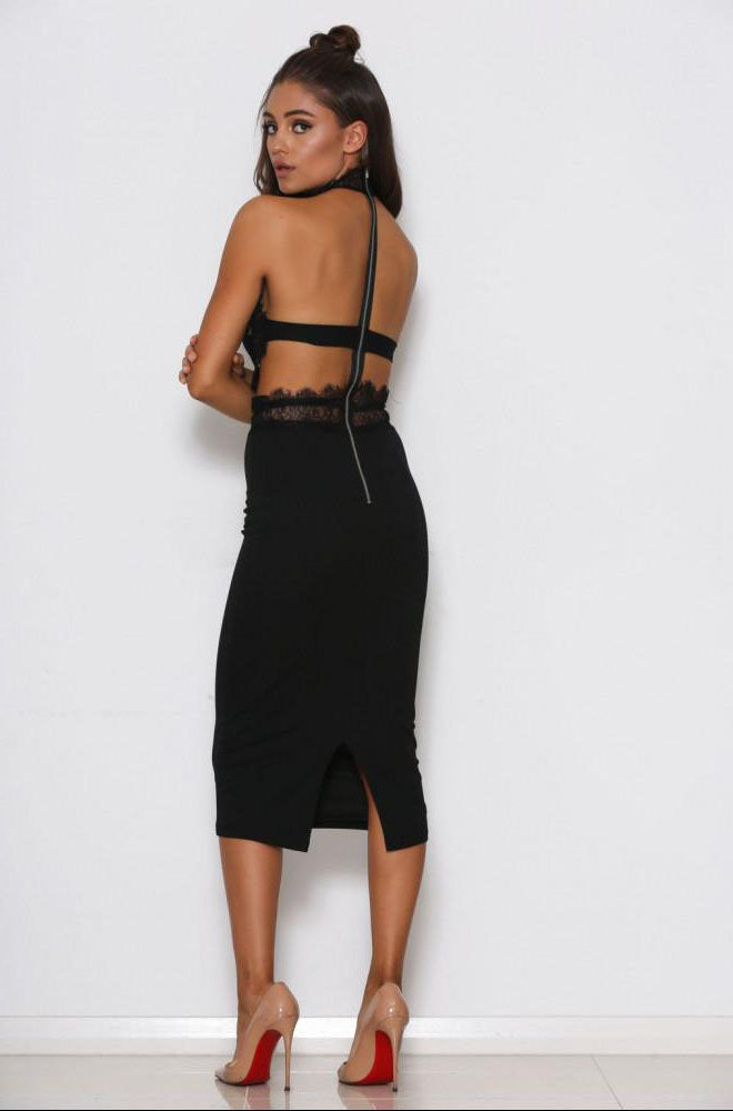 Sexy Lace Back Zipper Closure Cocktail Dresses Secondary image