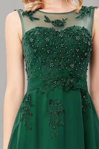 Sleeveless Prom Formal Dresses with Applique