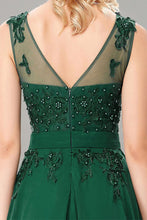 Sleeveless Prom Formal Dresses with Applique