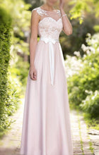 A-line/Princess Sleeveless Sash Long Tulle Bridesmaid Dresses