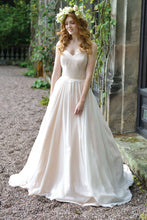 A-line/Princess Strapless Long Bridal Wedding Dresses