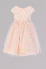 Cute A-line/Princess Cap Sleeves Tea-length Flower Girl Dresses