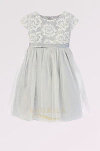 Cute A-line/Princess Cap Sleeves Tea-length Flower Girl Dresses