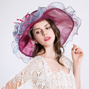 2019 New Organza Ladies Sunbonnet