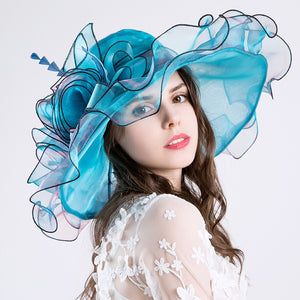 2019 New Organza Ladies Sunbonnet