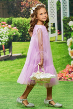 Glamorous A-line Scoop Neckline Tea-length Tulle Flower Girl Dresses