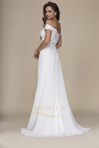 Trumpet/Mermaid Off-the-shoulder Detachable Overlay Long Formal Prom Dresses