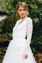 Fabulous A-Line Ivory Bateau Neck Long Sleeves Wedding Dresses