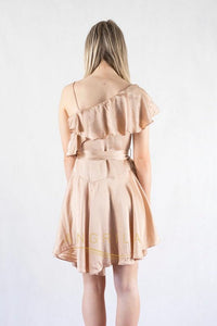 Charming Asymmetric Belt Wrap Short Cocktail Dresses