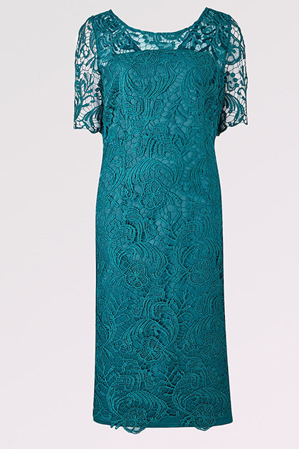 Sheath/Column Knee-length Lace Mother of the Bride Dresses with 1/2 Sleeves Secondary image