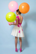 A-line V-Neck Lace Short Prom Dresses with Cap Sleeves
