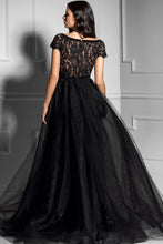 Black V-Neck Prom Dresses with Sleeves