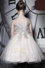 A-line/Princess Sleeveless Lace Applique Knee-length Flower Girl Dresses