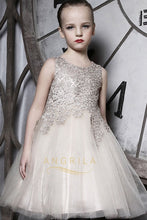 A-line/Princess Sleeveless Lace Applique Knee-length Flower Girl Dresses