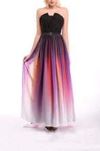 Ombre Chiffon Long Prom Dress Bridesmaid Dresses