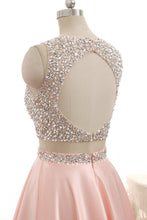 Two Piece Jewel Prom Dress with Sequins