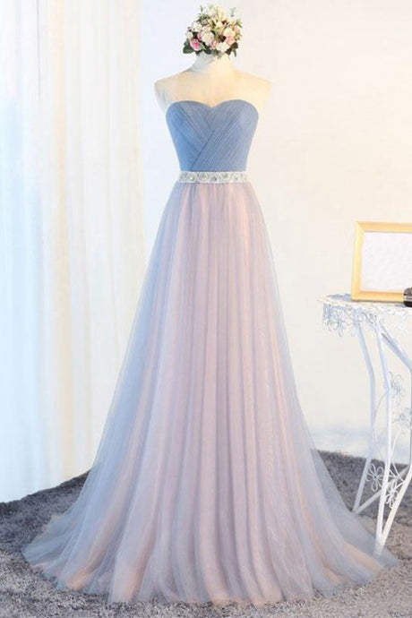 A Line Sweetheart Prom Dress with Bows