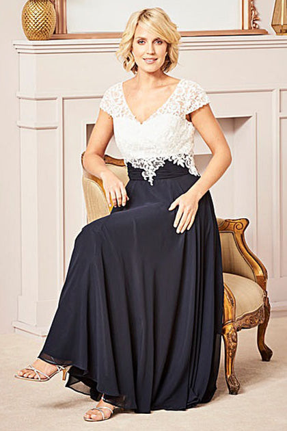 A-Line V-neck Ankle-length Chiffon Mother of the Bride Dress Secondary image