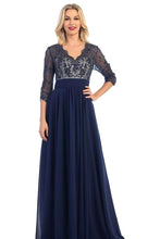 Long Mother Of The Bride Dress With Sleeves