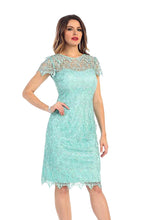 Short Lace Mother Of The Bride Dress