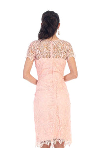 Short Lace Mother Of The Bride Dress