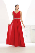 Long Simple Formal Bridesmaids Prom Dress