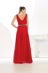 Long Simple Formal Bridesmaids Prom Dress